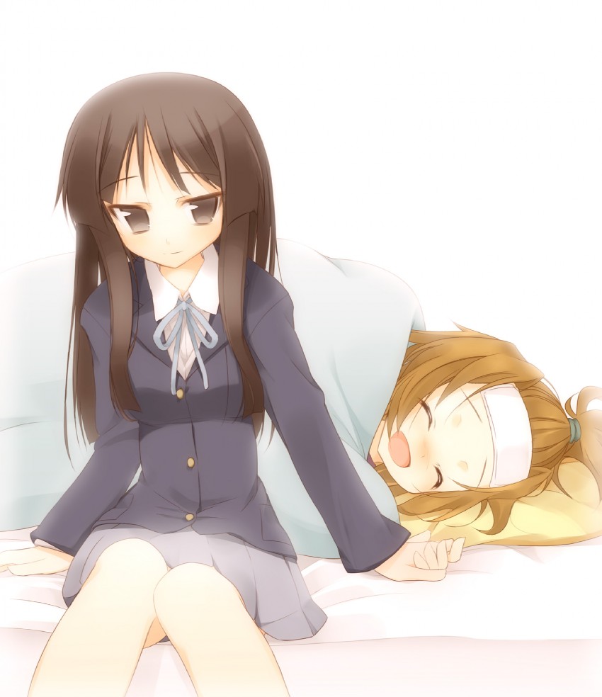 akiyama mio and tainaka ritsu (k-on!) drawn by hoppege