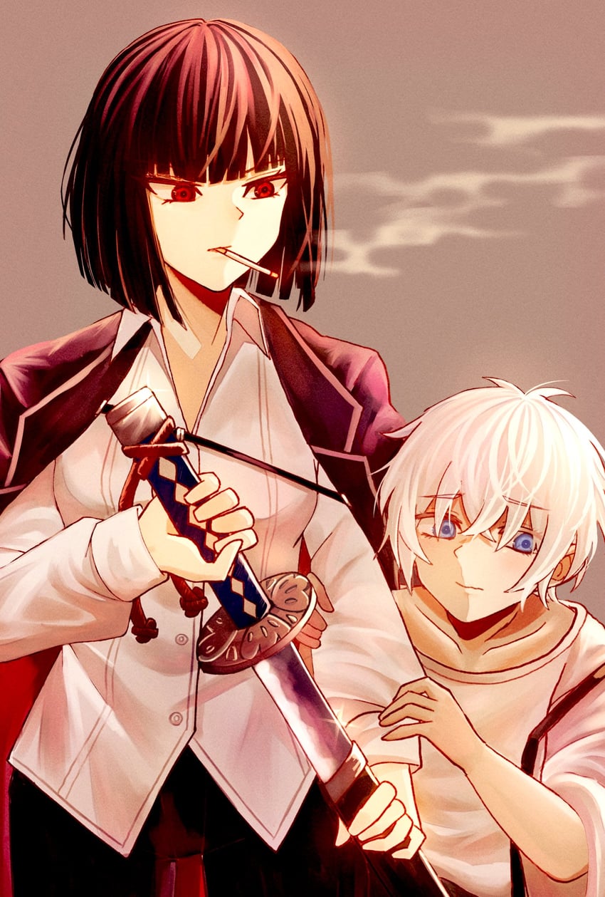 ryoshu and crayon (project moon and 1 more) drawn by nabceleve