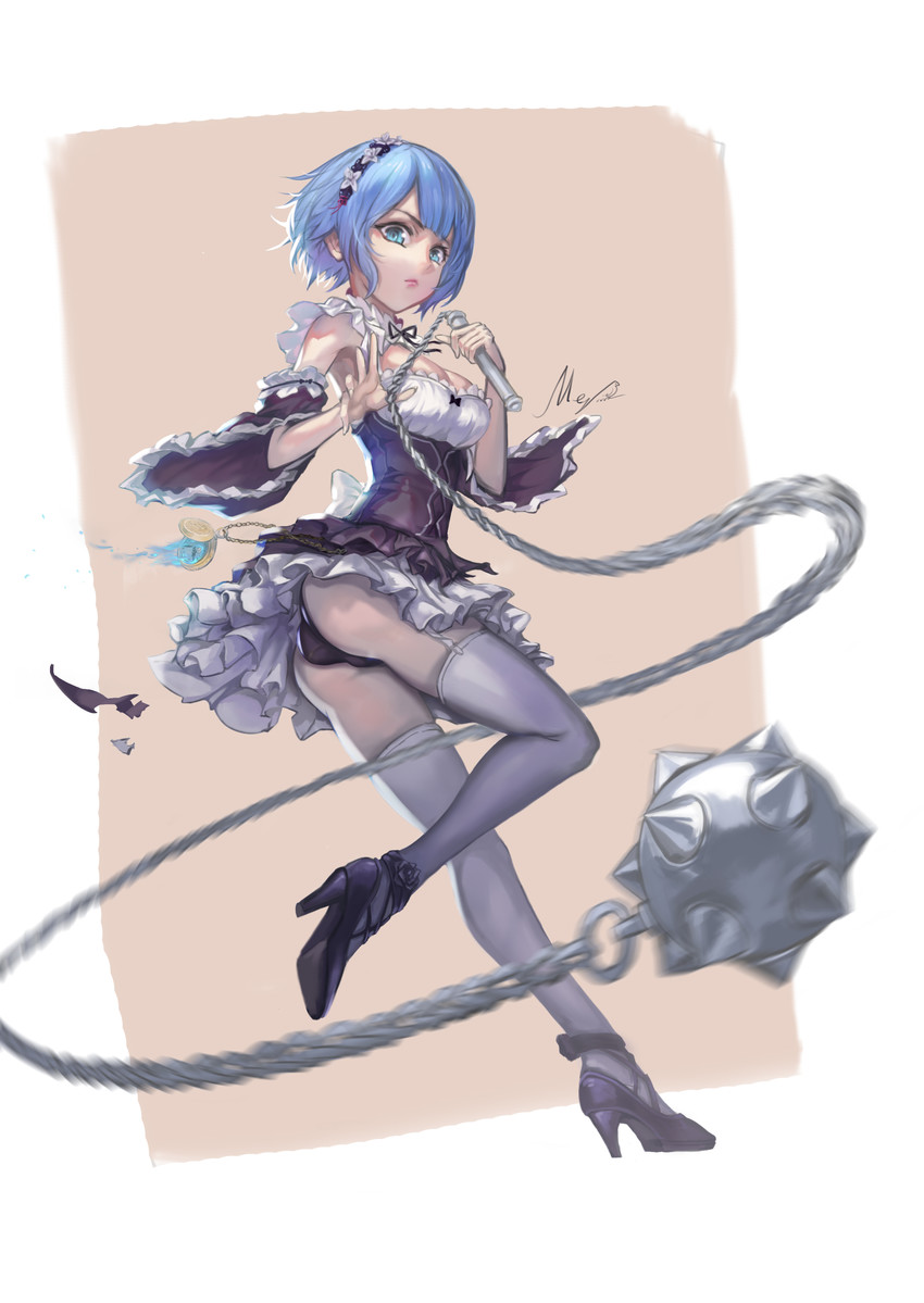 rem (re:zero kara hajimeru isekai seikatsu) drawn by tsuki_no_i-min
