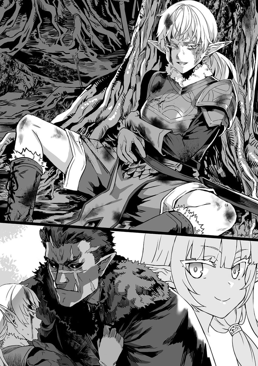 bash, thunder sonia, and azalea (orc eiyuu monogatari) drawn by asanagi