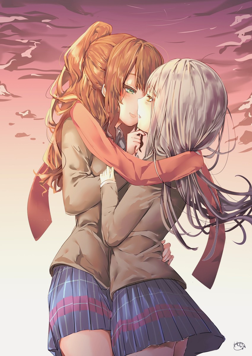 imai lisa and minato yukina (bang dream!) drawn by momonipu