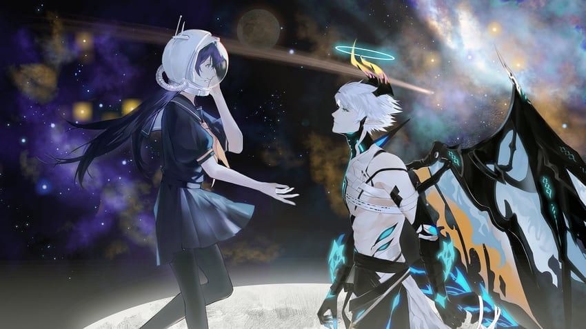 kevin kaslana and mei (honkai and 1 more) drawn by shiregotoaka