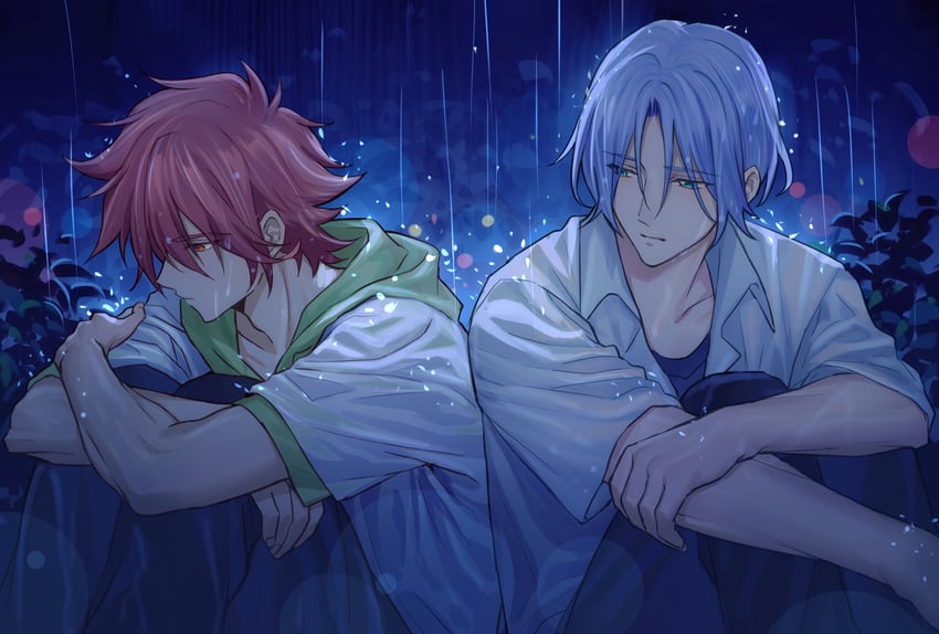 kyan reki and hasegawa langa (sk8 the infinity) drawn by lalatia-meai