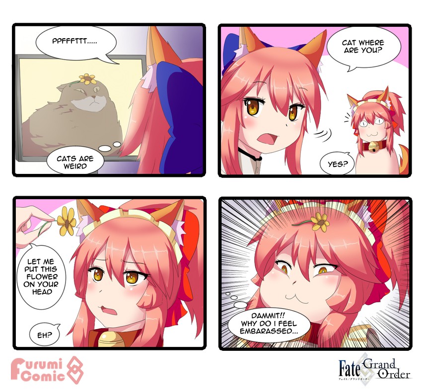 tamamo, tamamo no mae, and tamamo cat (fate and 2 more) drawn by keita_naruzawa