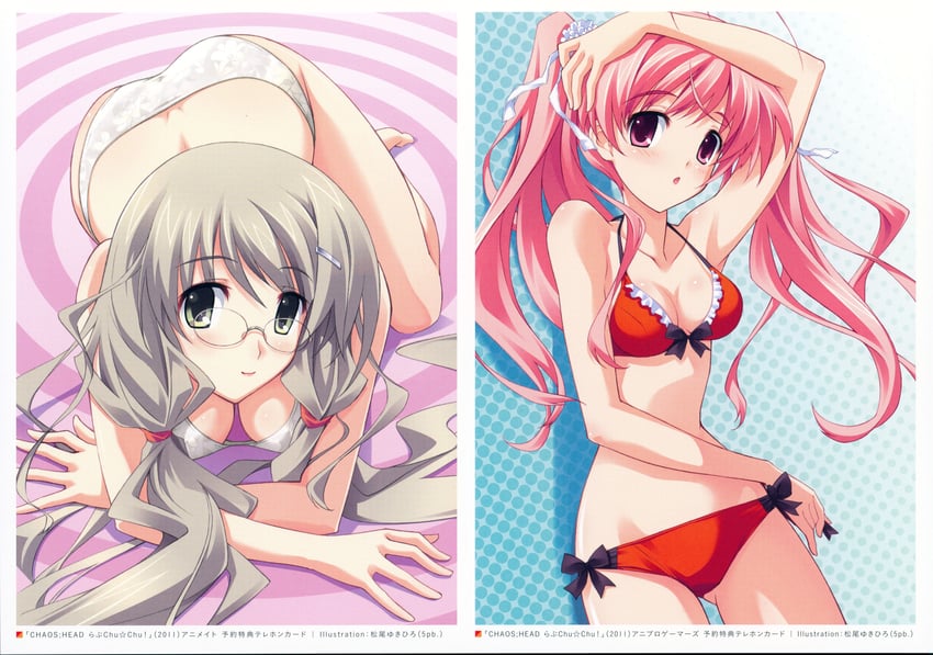 sakihata rimi and kusunoki yua (chaos;head and 1 more) drawn by matsuo_yukihiro