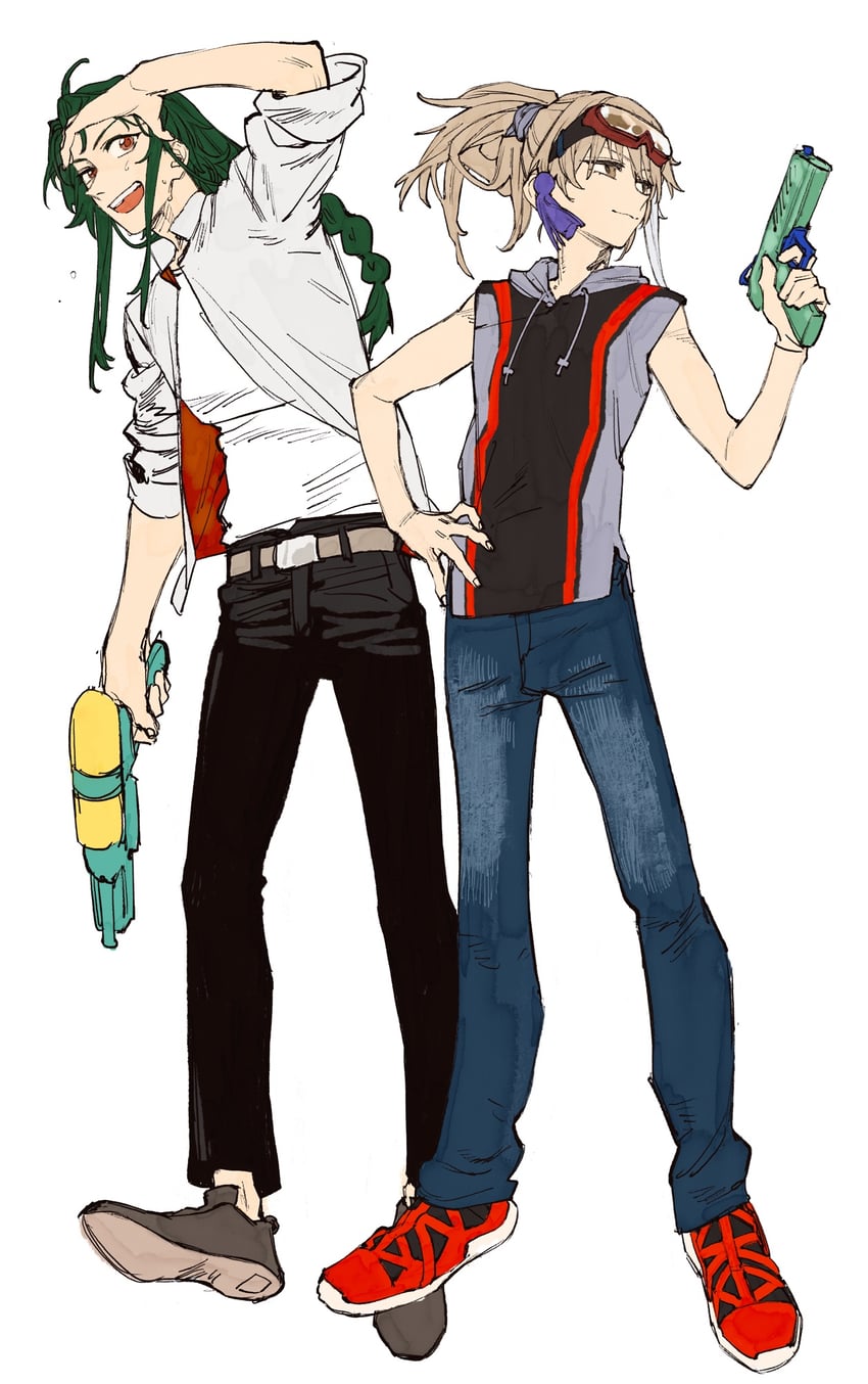 archer and zheng chenggong (fate and 1 more) drawn by wataru_rei