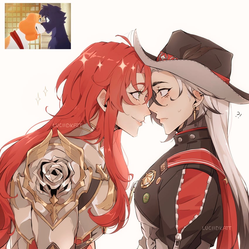 boothill and argenti (honkai and 1 more) drawn by luciidkatt