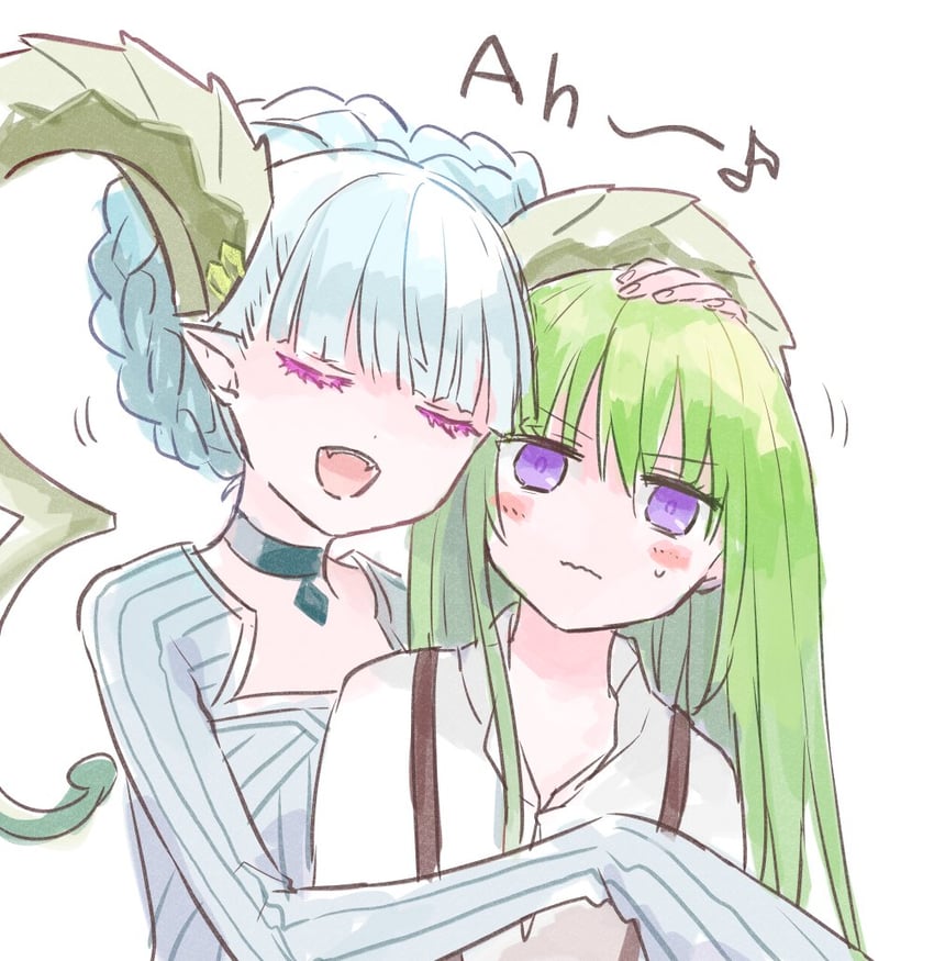 enkidu, tiamat, larva tiamat, and kingu (fate and 2 more) drawn by himeko_(nico6v6pachi)