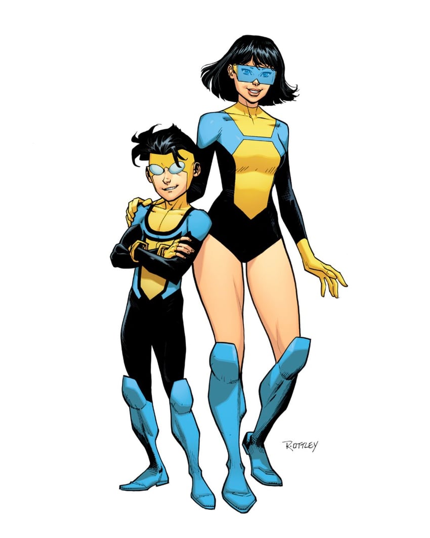 terra grayson and marky murphy (invincible) drawn by ryan_ottley