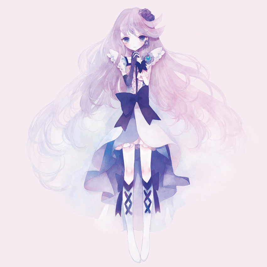 tsukikage yuri and cure moonlight (precure and 1 more) drawn by pechika