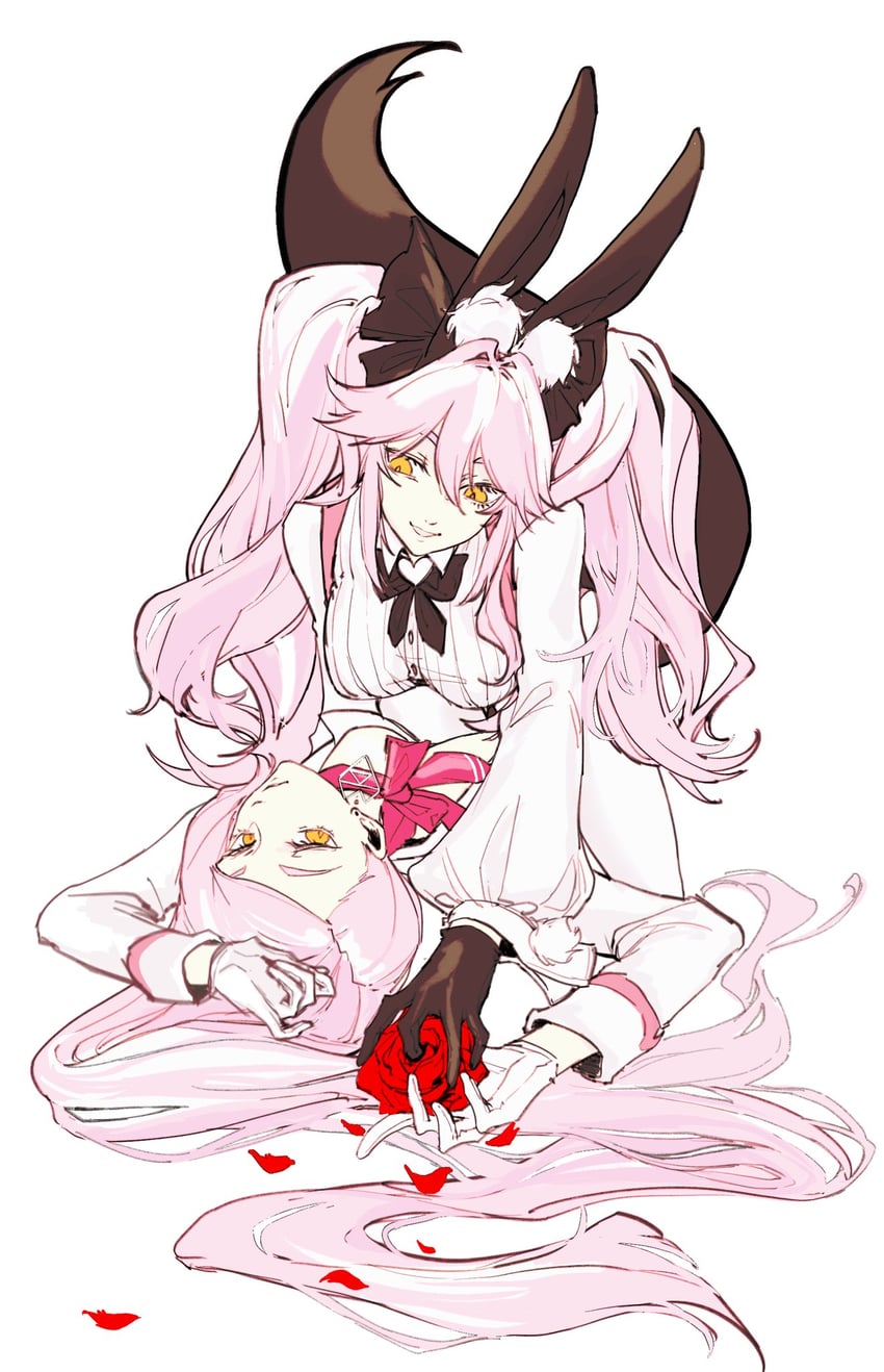 tamamo and koyanskaya (fate and 1 more) drawn by tong13441273