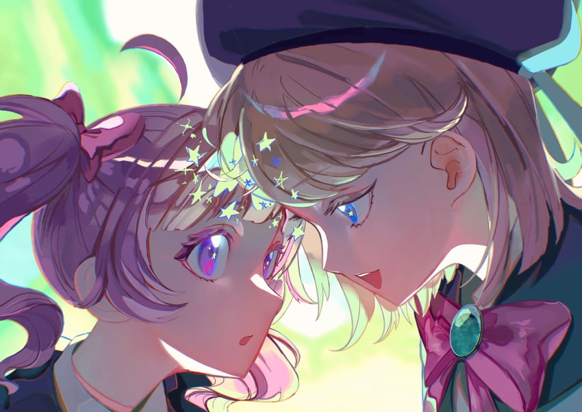 aozora himari and hoshikawa mitsuki (pretty series and 1 more) drawn by pipo_(pipopipopo00)