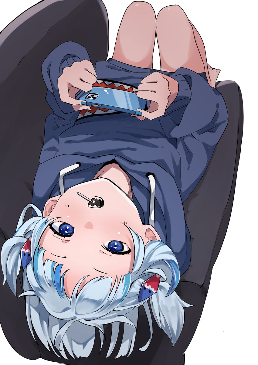 gawr gura (hololive and 1 more) drawn by nakonako_sir