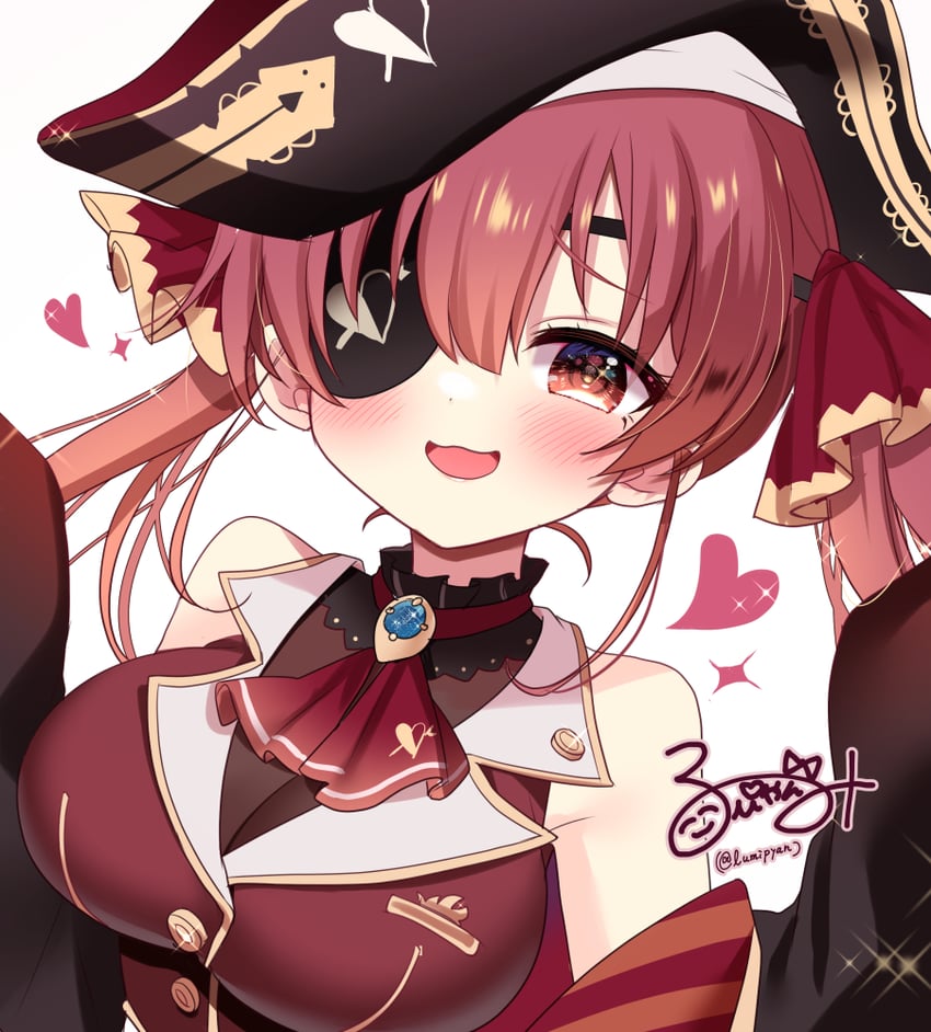 houshou marine (hololive) drawn by nanase_(ribonshitoron)