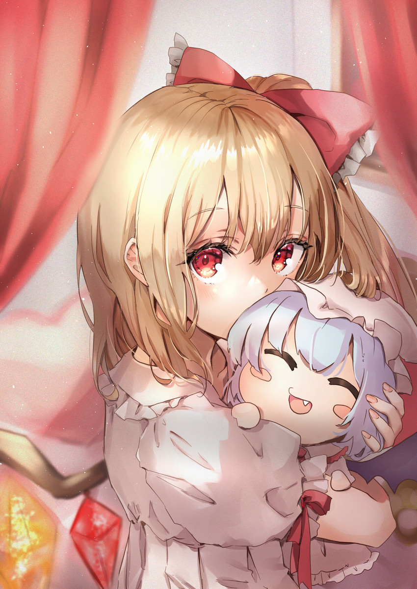 remilia scarlet and flandre scarlet (touhou) drawn by shironeko_yuuki