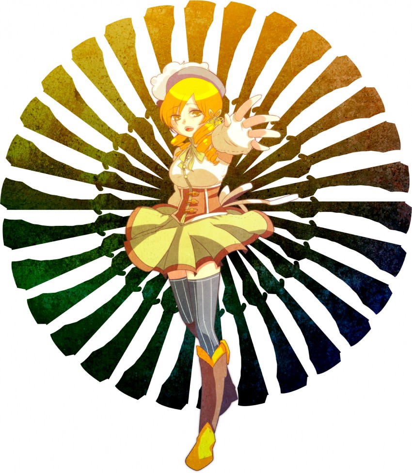 tomoe mami (mahou shoujo madoka magica) drawn by yougirasu_(1140515)