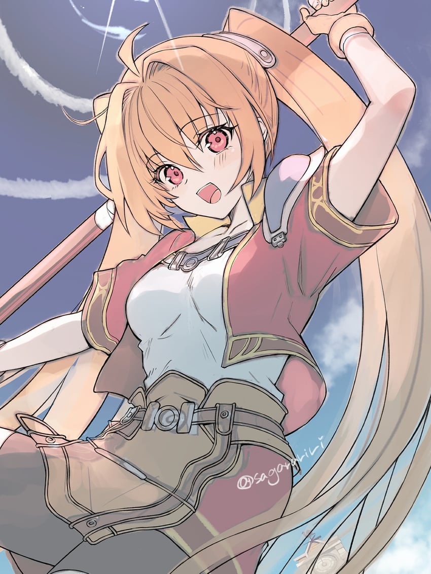 estelle bright (eiyuu densetsu and 1 more) drawn by sagara_riri
