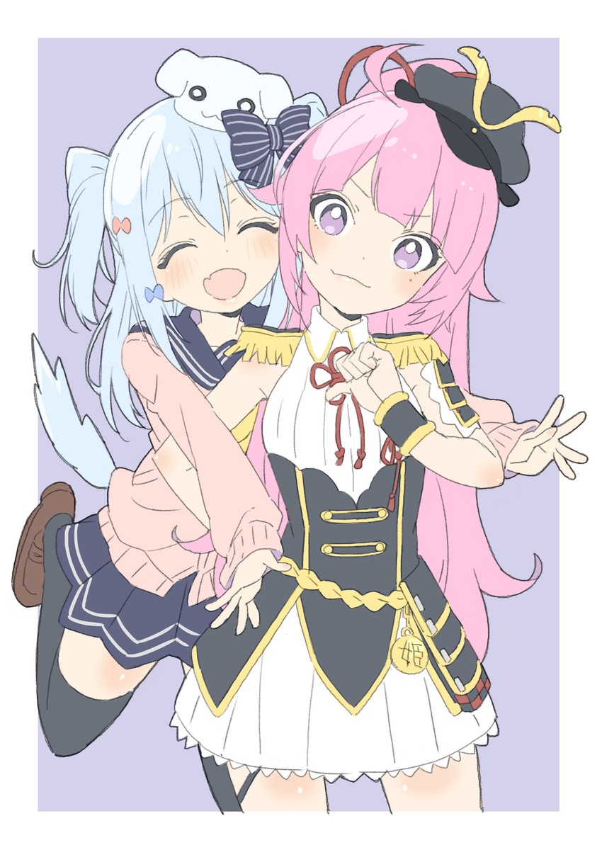 inuyama tamaki and oda nobuhime (noripro and 1 more) drawn by donguri_suzume