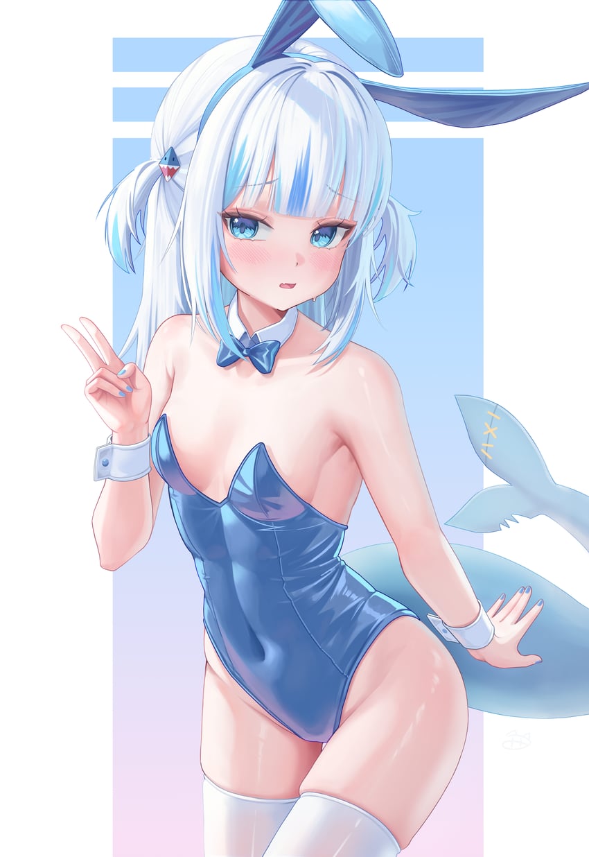 gawr gura (hololive and 1 more) drawn by fpvjoe