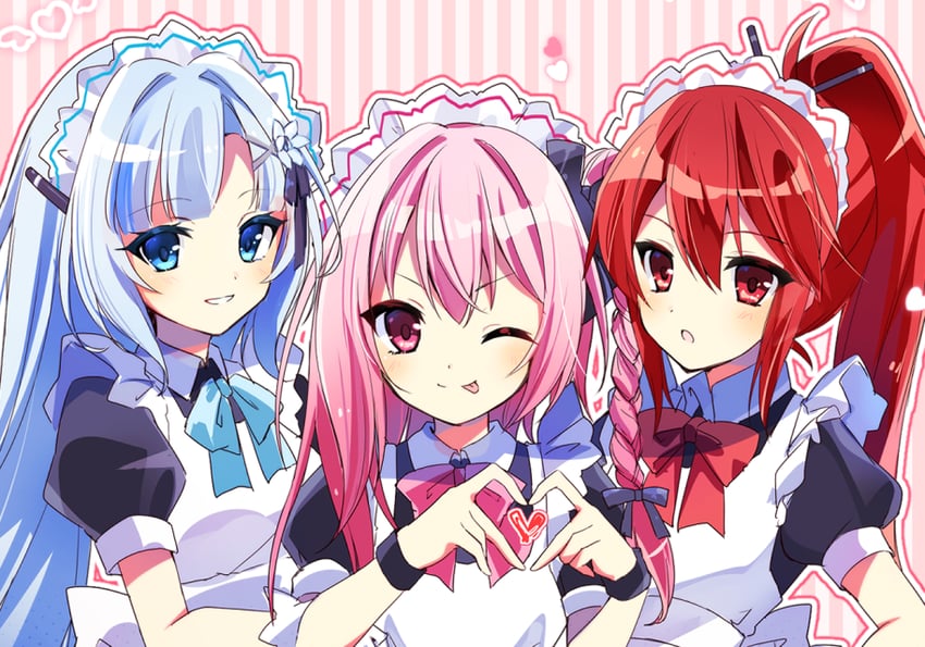 cul, whitecul, and rosa (vocaloid and 2 more) drawn by gothloli_dokuro