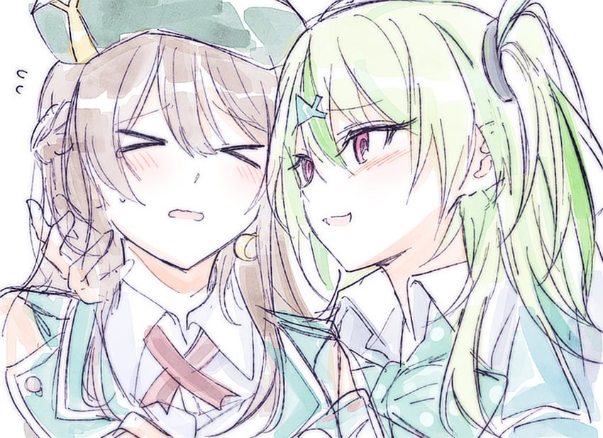ooshima ichiko and ooshima isuzu (heaven burns red) drawn by opi