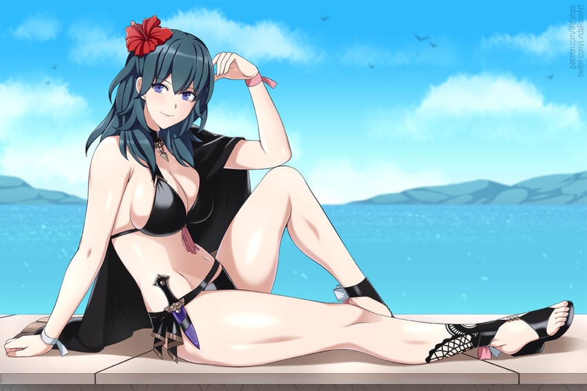 female byleth (fire emblem and 2 more) drawn by lindaroze