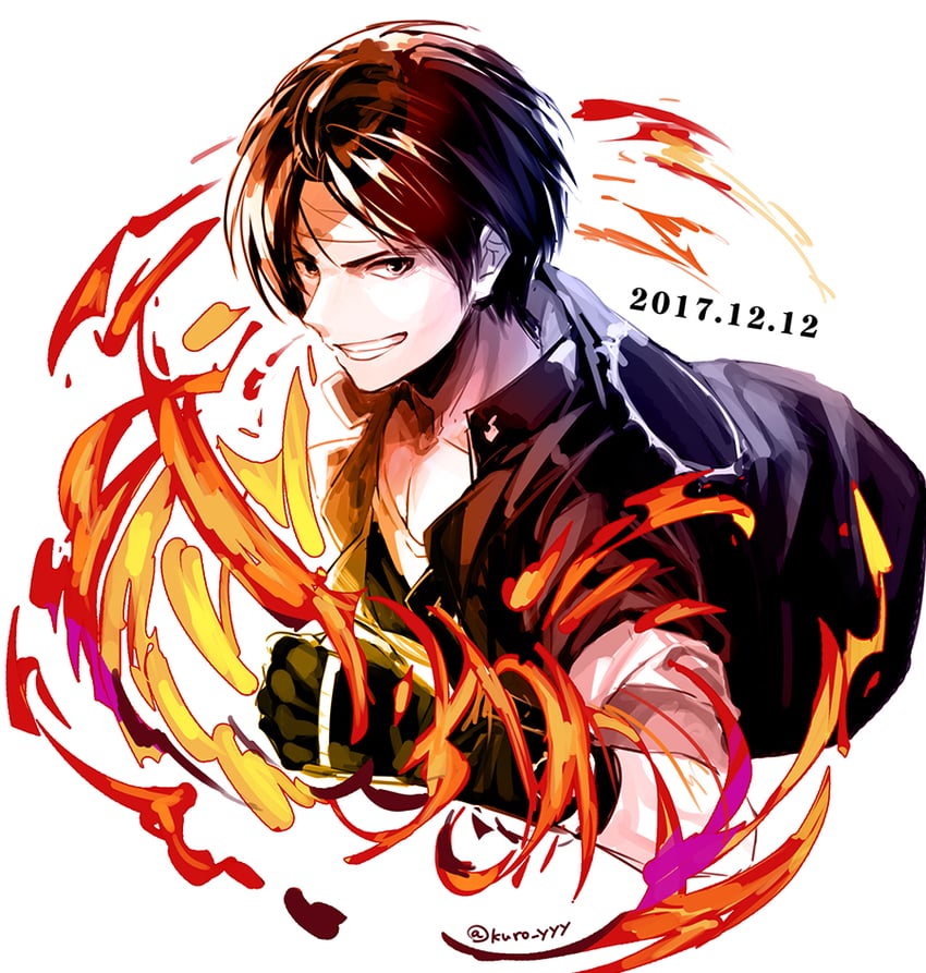 kusanagi kyou (the king of fighters) drawn by kuroda_(kuro_yyy)
