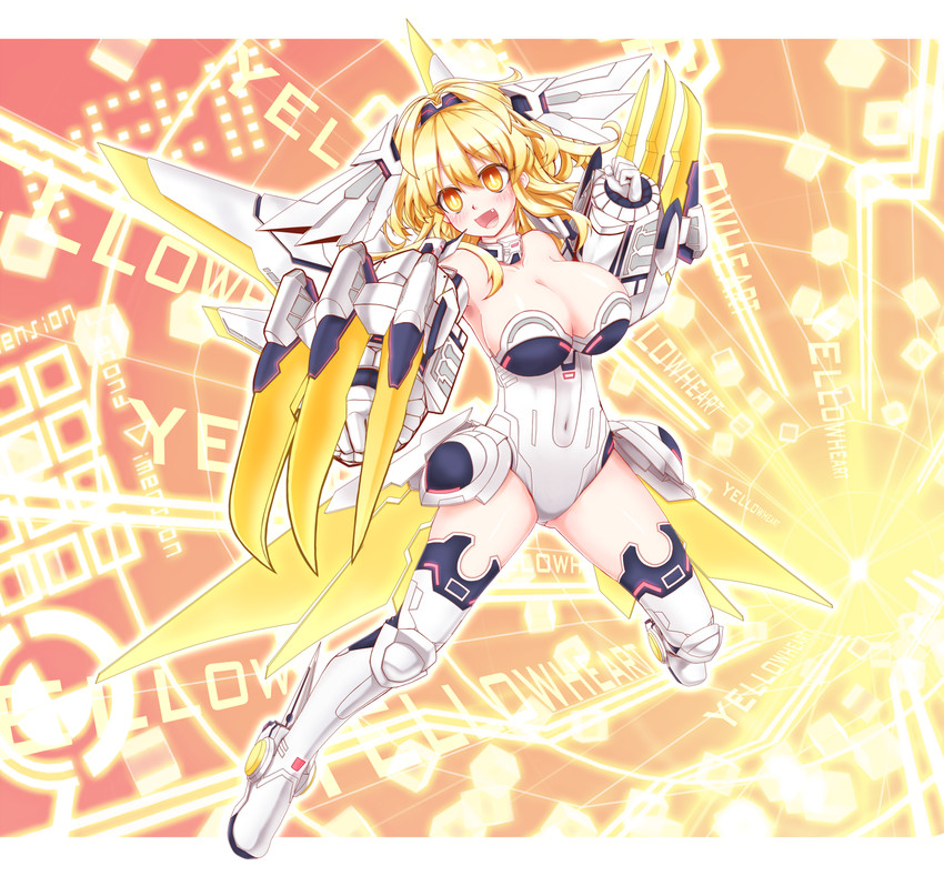 yellow heart (neptune and 1 more) drawn by mizunashi_(second_run)