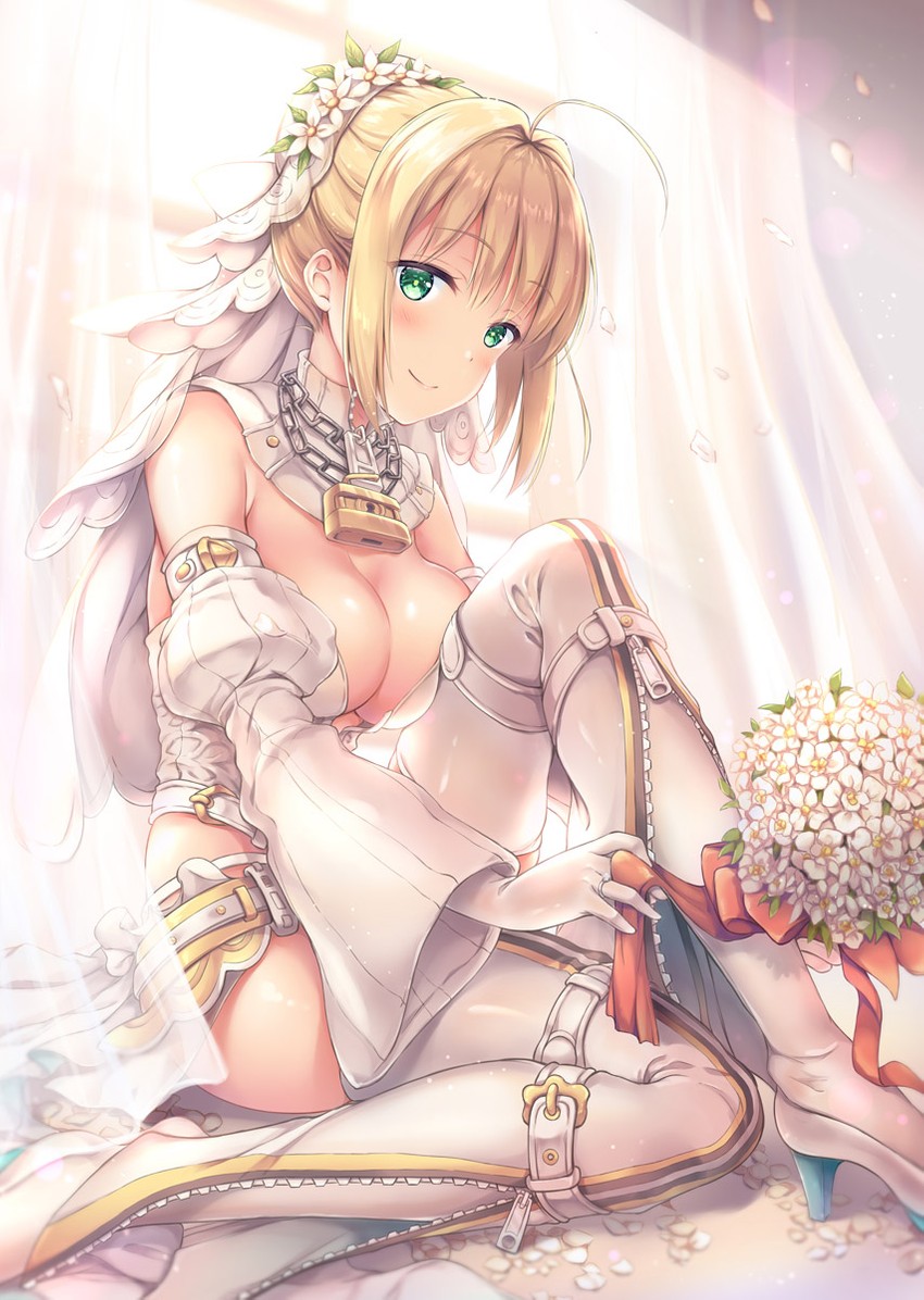 nero claudius (fate and 2 more) drawn by shirakawako