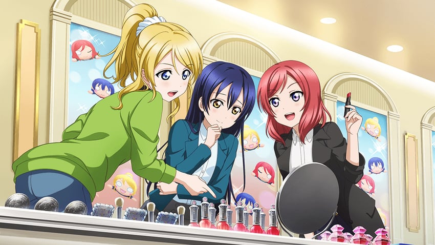 nishikino maki, sonoda umi, and ayase eli (love live! and 2 more)
