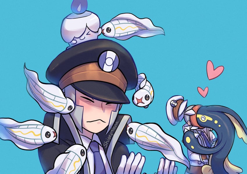 ingo, litwick, emmet, eelektross, and tynamo (pokemon and 1 more) drawn by shiseptiana