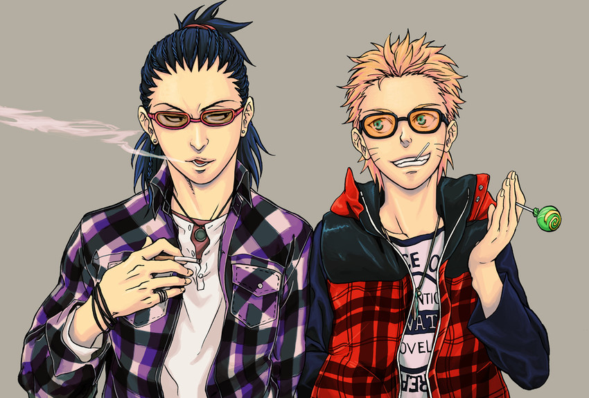 uzumaki naruto and nara shikamaru (naruto and 1 more) drawn by enui