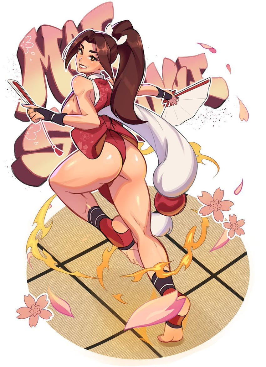 shiranui mai (street fighter and 3 more) drawn by pimozzarella