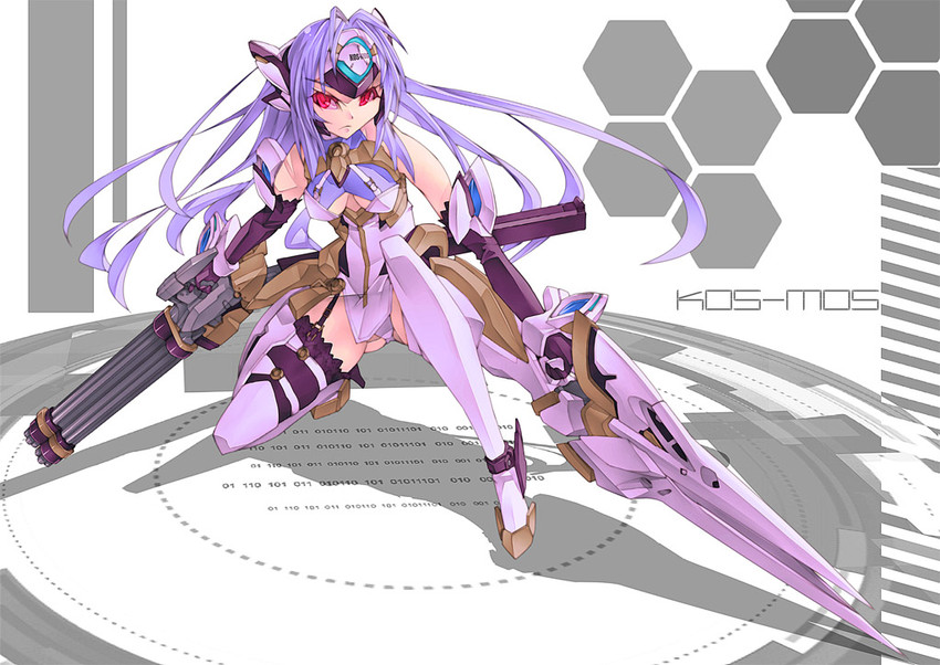 kos-mos and kos-mos ver. 4 (xenosaga and 1 more) drawn by mk-5