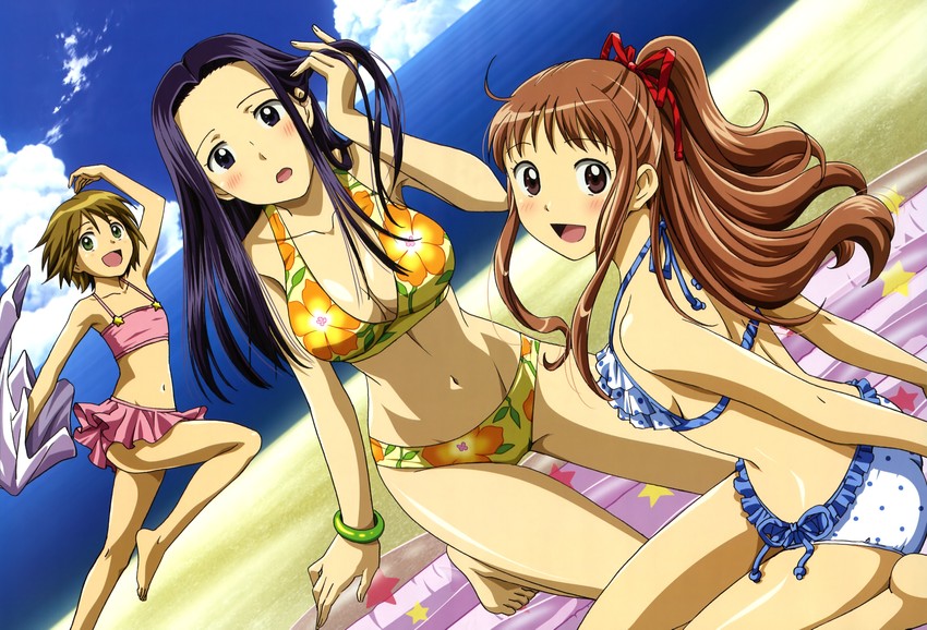 akeno mihoshi, yarai sayo, and makita hime (nyantype and 1 more) drawn by hara_yumiko