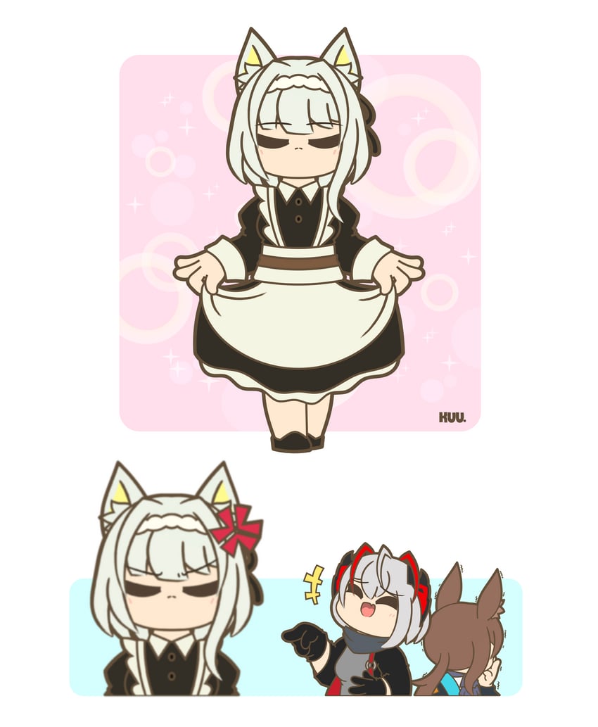 amiya, kal'tsit, and w (arknights) drawn by kuhl-notes