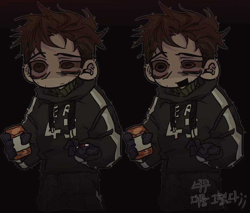 david leatherhoff and the addiction (afraid of monsters) drawn by ju-san