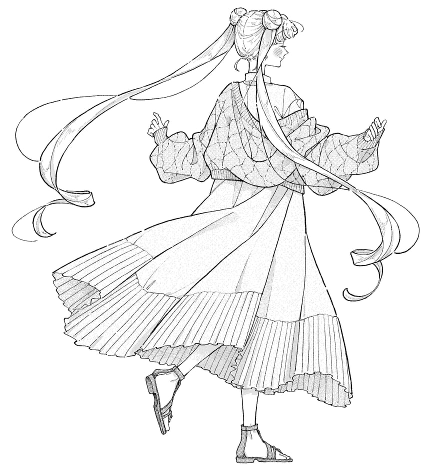 tsukino usagi (bishoujo senshi sailor moon) drawn by neginoaoitokoro