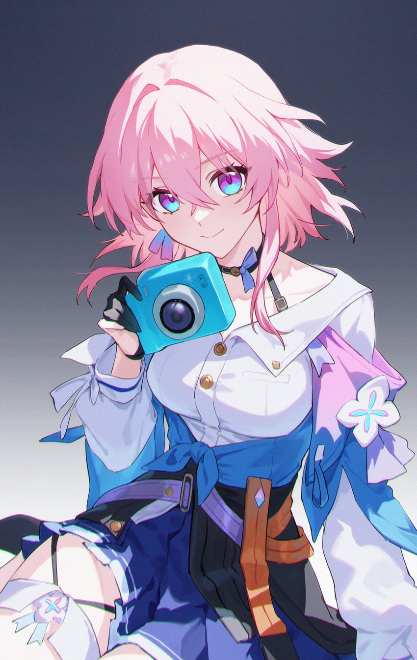 march 7th (honkai and 1 more) drawn by shali
