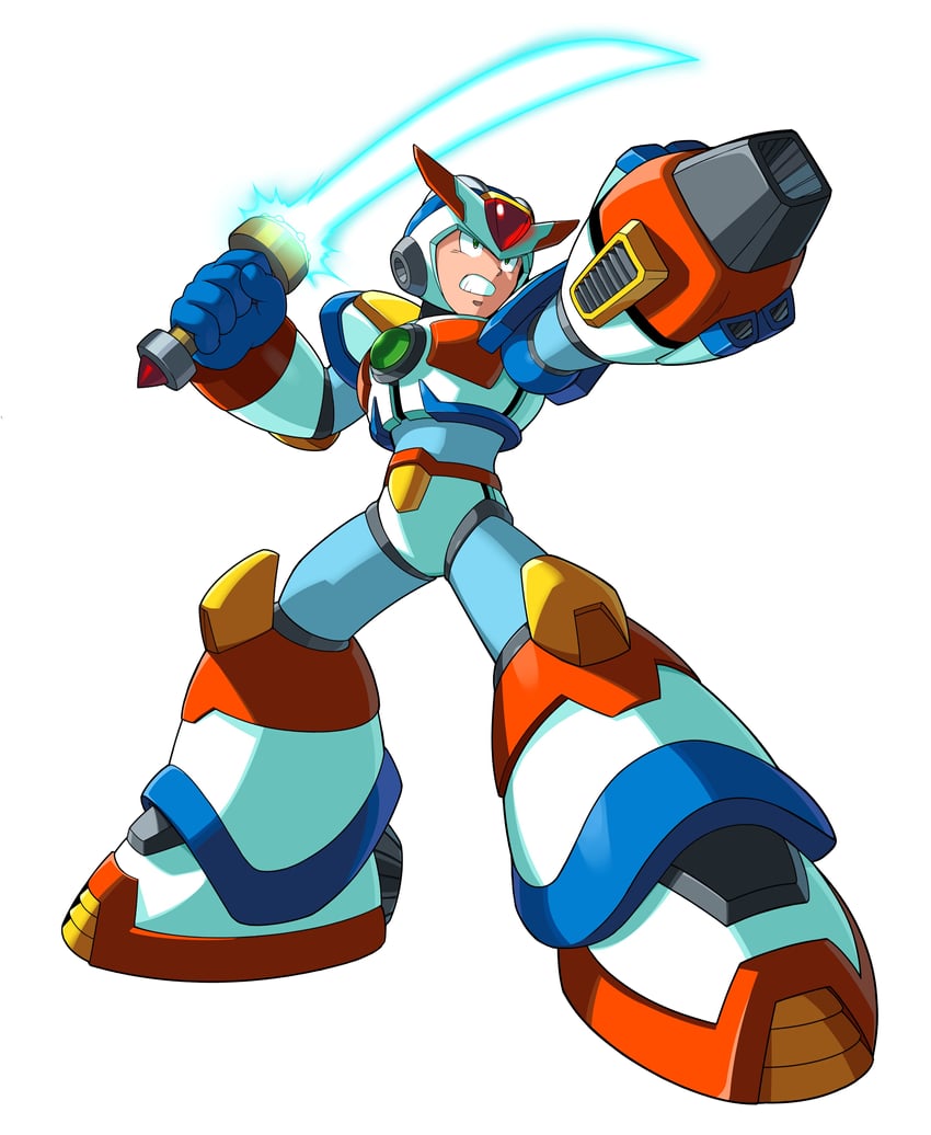 x and third armor x (mega man and 2 more) drawn by watashi_wa_dink