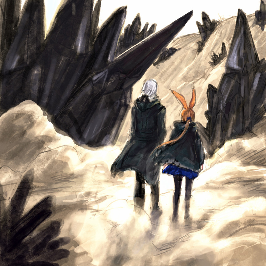 doctor, amiya, and male doctor (arknights) drawn by bad_guy