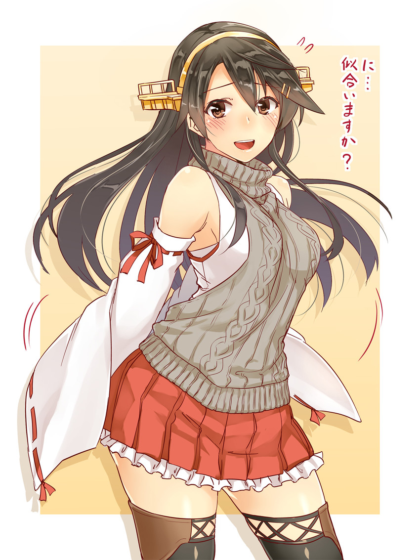 haruna and haruna kai ni (kantai collection) drawn by abo_(hechouchou)