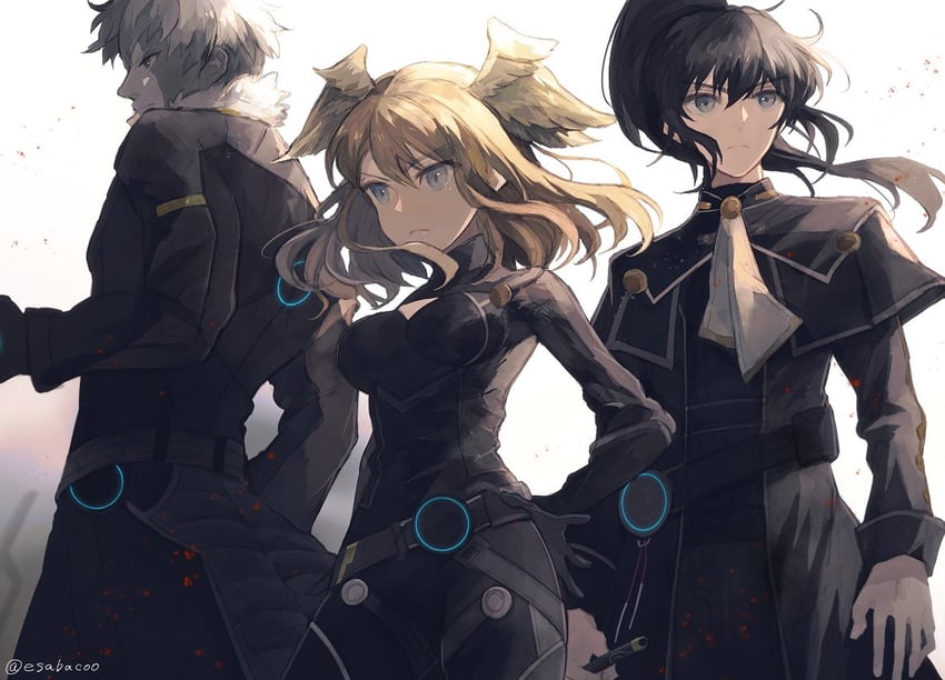 eunie, noah, and lanz (xenoblade chronicles and 1 more) drawn by leaf_(esabacoo)