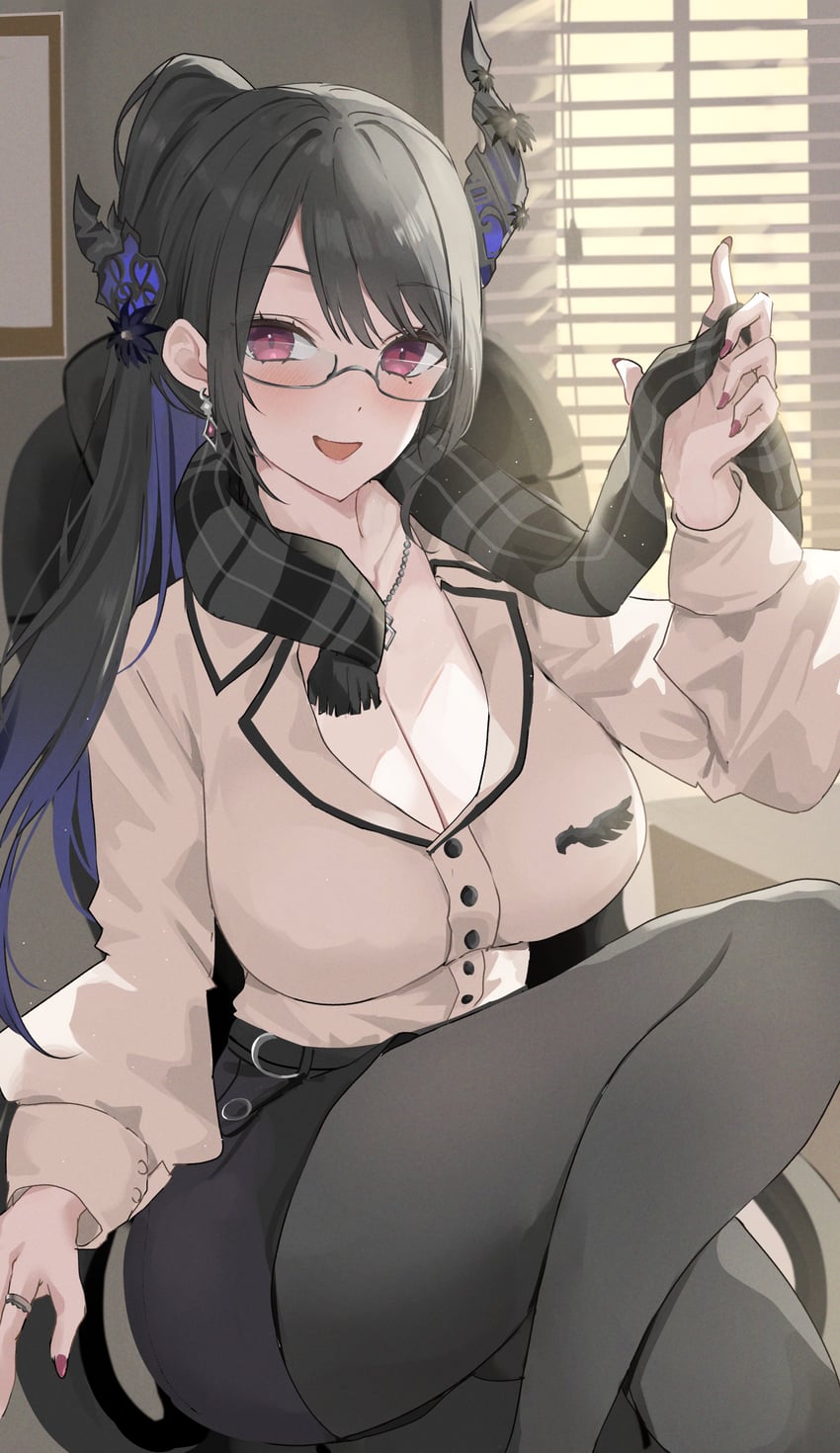 nerissa ravencroft (hololive and 1 more) drawn by udonpan