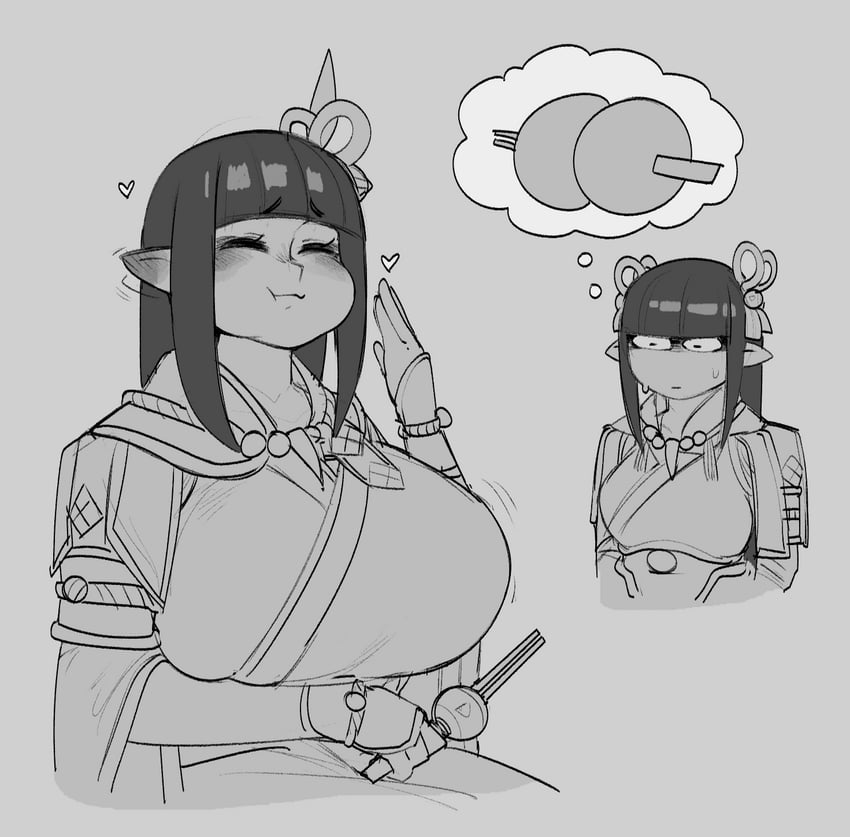 hinoa and minoto (monster hunter and 1 more) drawn by krekkov