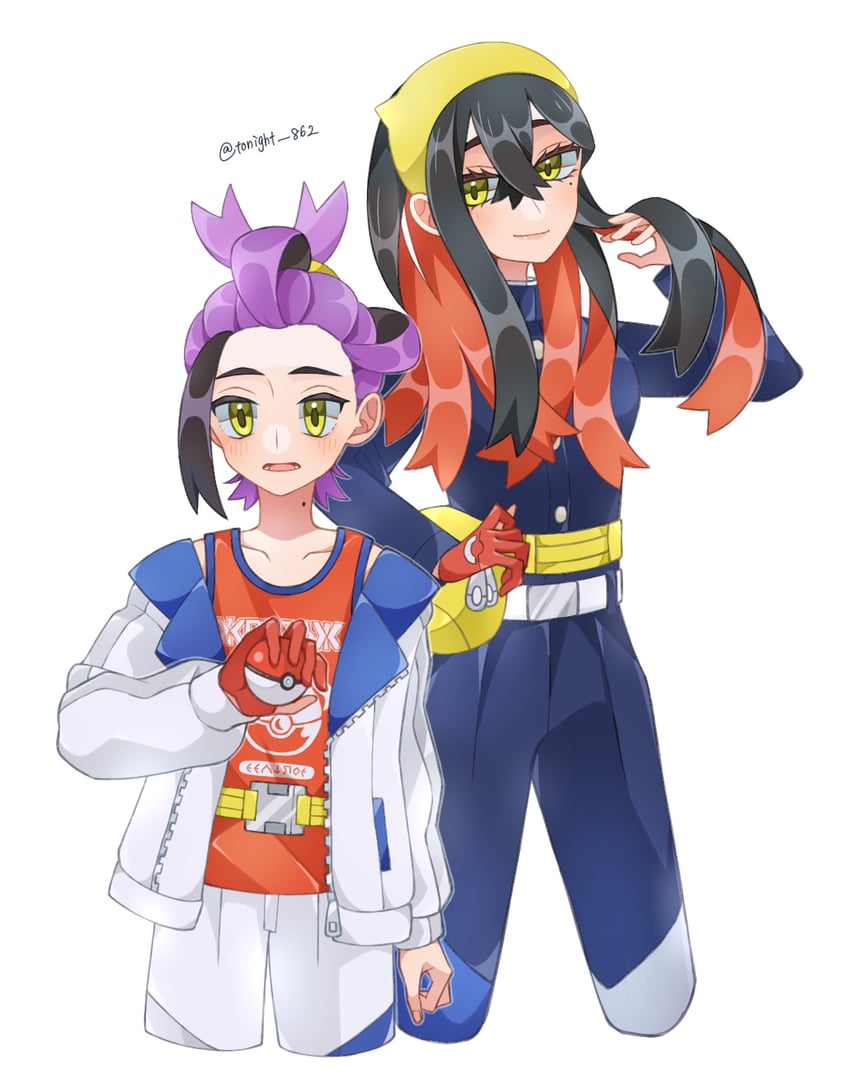 kieran and carmine (pokemon and 1 more) drawn by rain_(tonight_862)