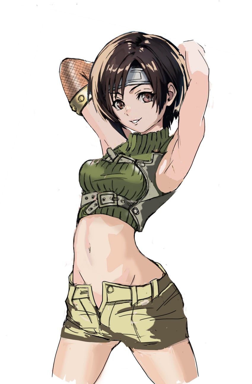 yuffie kisaragi (final fantasy and 1 more) drawn by huo_ji_wu