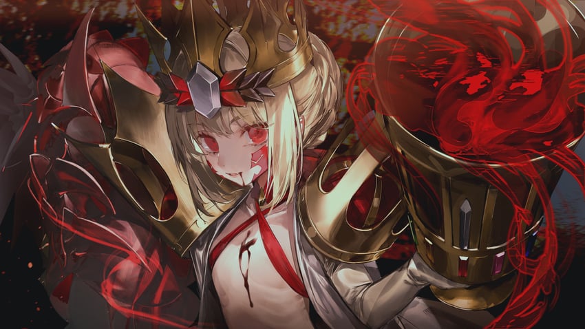 nero claudius and queen draco (fate and 1 more) drawn by kaerunoko