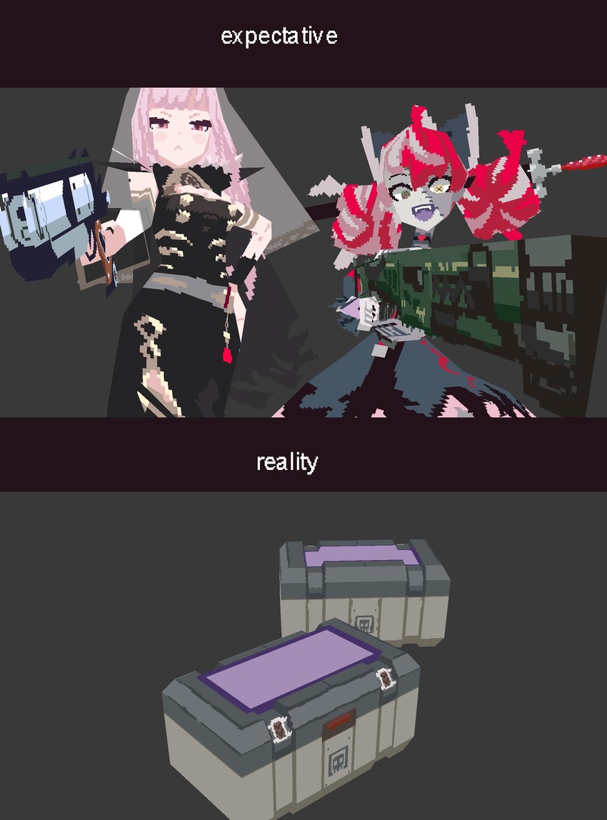 mori calliope and kureiji ollie (hololive and 3 more) drawn by chained_tan