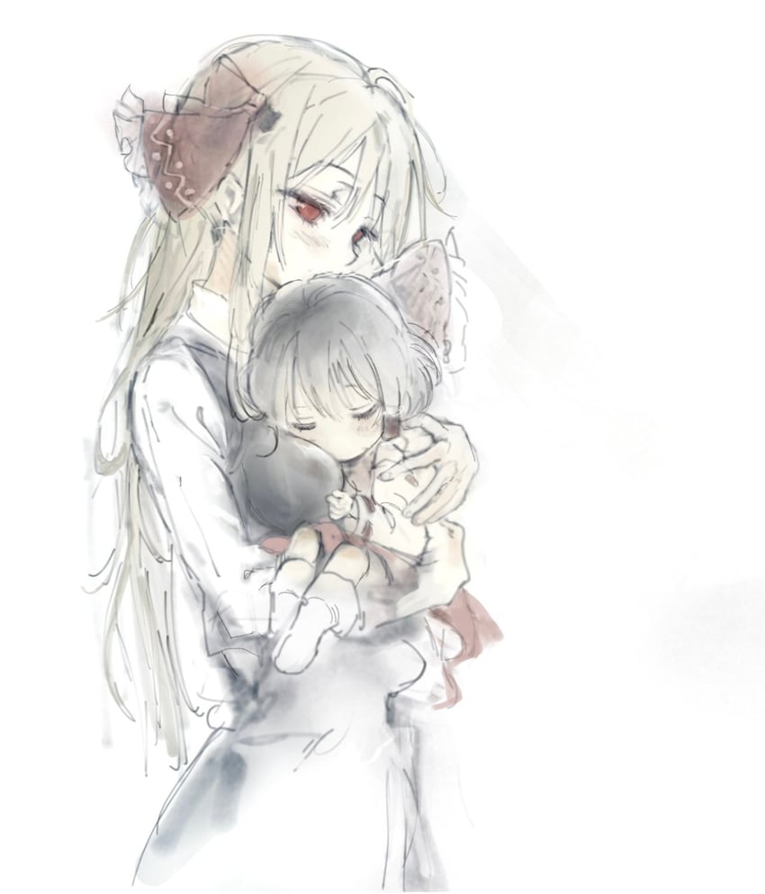 hakurei reimu, rumia, and ex-rumia (touhou and 1 more) drawn by sesmkun